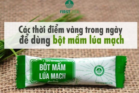 Các thời điểm vàng trong ngày để uống bột mầm lúa mạch