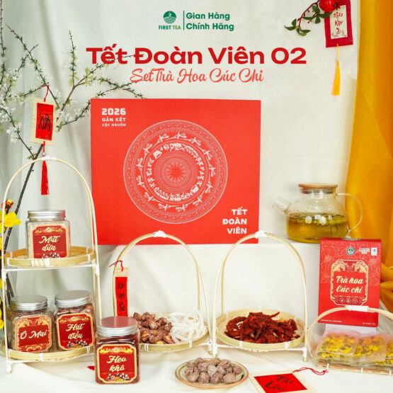 Hộp Quà Tết Đoàn Viên 2: Trà Hoa Cúc Chi Hộp Quà Tết Đoàn Viên 2: Trà Hoa Cúc Chi