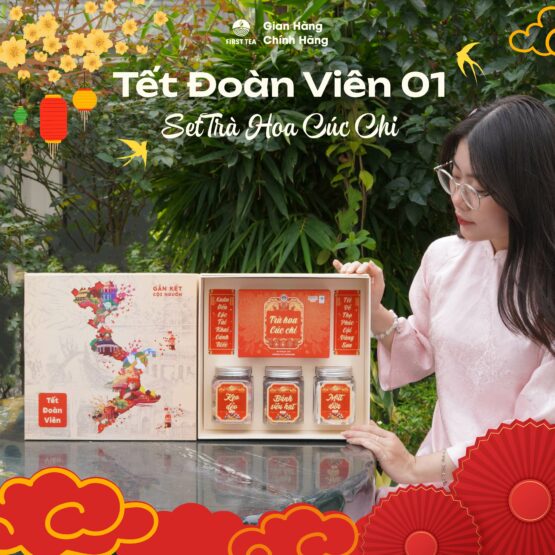 Hộp Quà Tết Đoàn Viên 1: Trà Hoa Cúc Chi