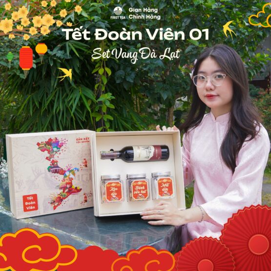 Hộp Quà Tết Đoàn Viên 1: Rượu Vang Đà Lạt
