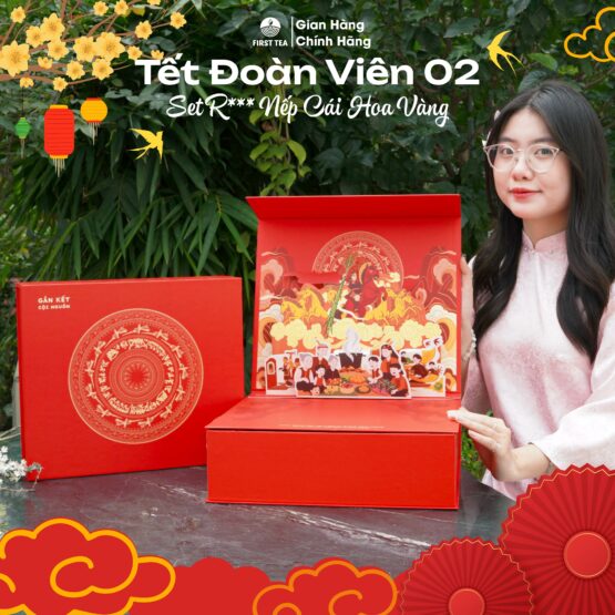 Hộp Quà Tết Đoàn Viên 02: Rượu Nếp Cái Hoa Vàng
